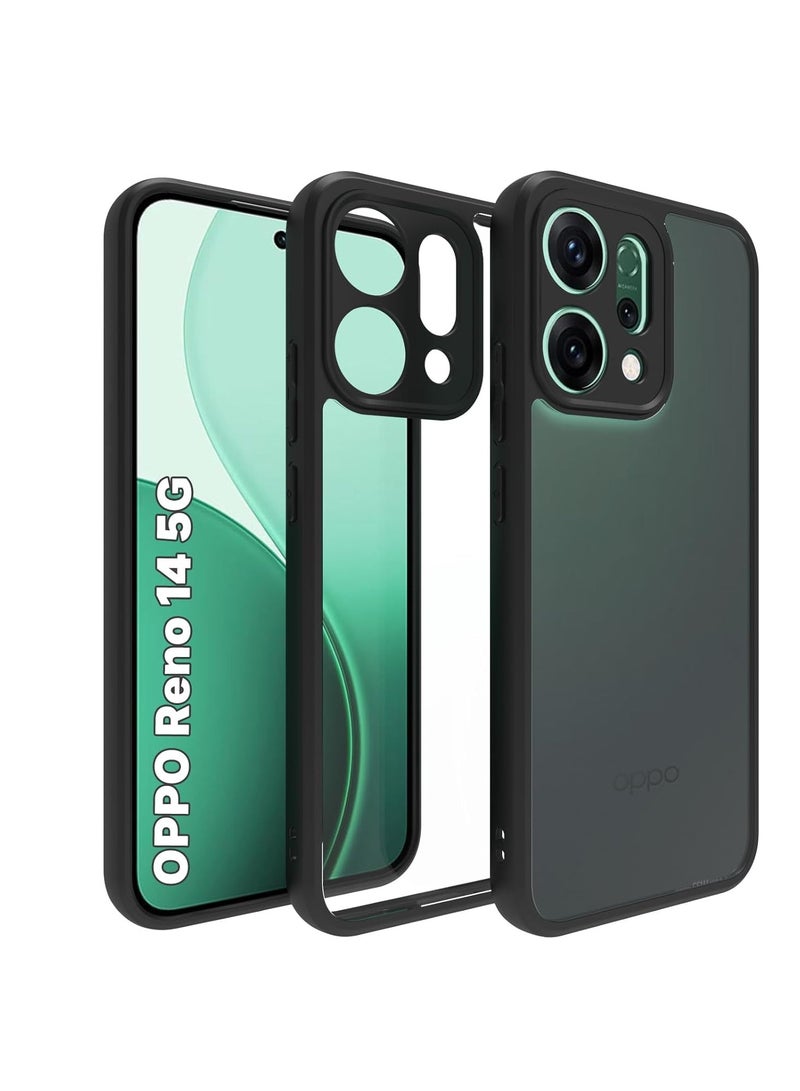 جراب حمايه شفاف مضاد للاصفرار ومقاوم للصدمات متوافق مع Oppo Reno 14 (شفاف) - Image 1