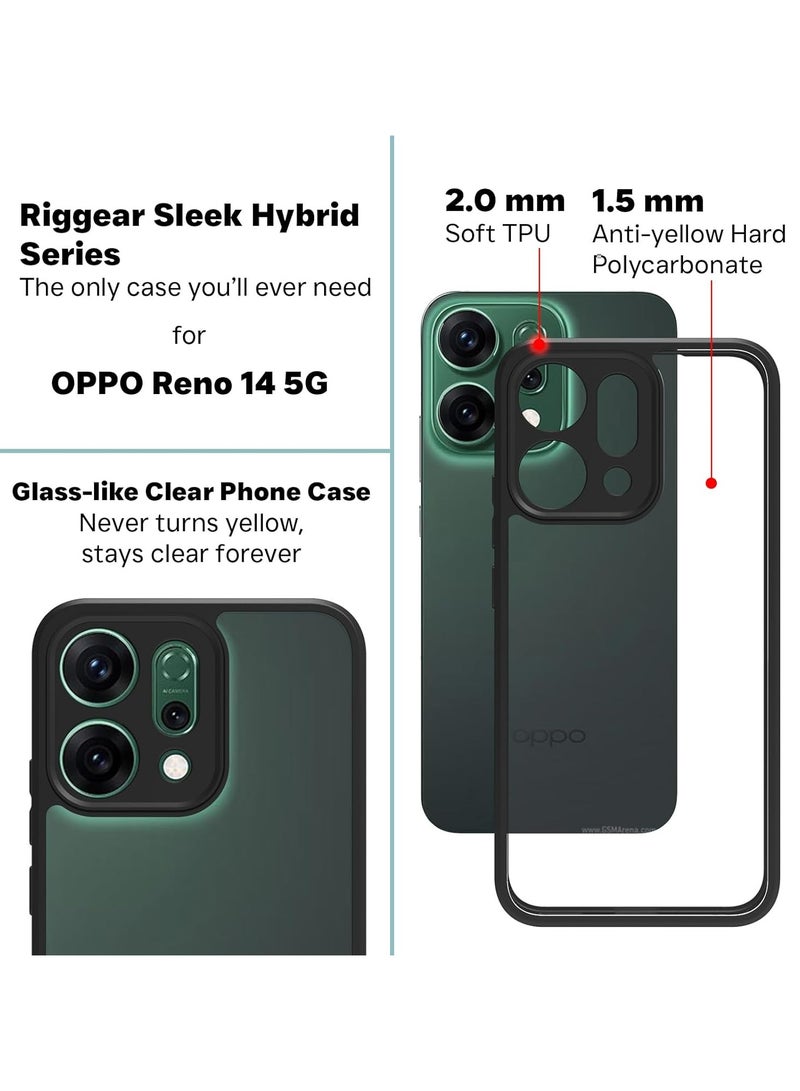 جراب حمايه شفاف مضاد للاصفرار ومقاوم للصدمات متوافق مع Oppo Reno 14 (شفاف) - Image 5