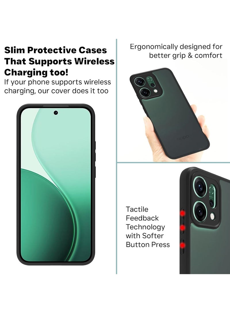 جراب حمايه شفاف مضاد للاصفرار ومقاوم للصدمات متوافق مع Oppo Reno 14 (شفاف) - Image 3