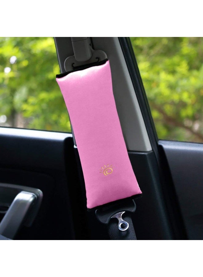 COFFLED 2PC Seat Belt Pillow for Kids, Car Seat Pillow Neck Rest for Kids, Kids Travel Pillow for Car Seat, Kids Seatbelt Pillow, Toddler Infant Safety Support Shoulder Flat Pad, Seat Belt Strap Covers in Car - Image 5