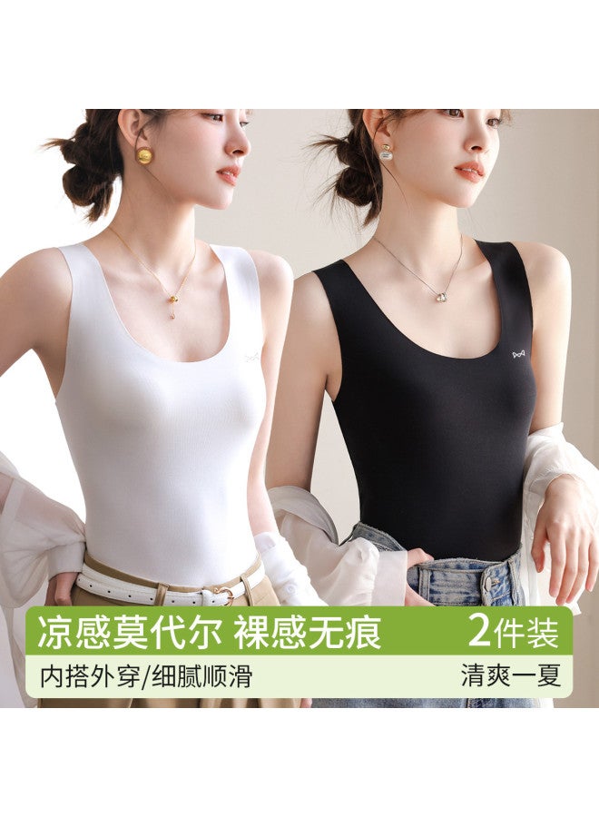MIIOW Seamless Women'S Camisole, Thin Layering Tank Top For Autumn, Suitable For Both Inner And Outer Wear - Image 2