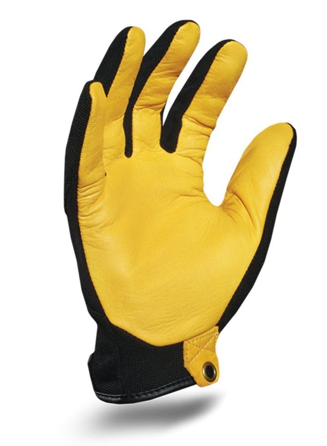 أيرونكلاد قفازات عمل Ironclad EXO2-MPLD-03-M Motor Pro Gold Deer، مقاس متوسط، أسود/ذهبي - Image 2