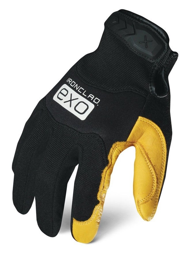 أيرونكلاد قفازات عمل Ironclad EXO2-MPLD-03-M Motor Pro Gold Deer، مقاس متوسط، أسود/ذهبي - Image 1