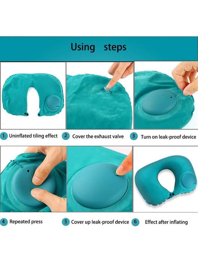 Anukmpa Travel Pillow Backpack Neck Manual Press Automatic Inflatable Pillow Care Head Cervical Waist Office Rest Travel Camping Best Flying Gift - Image 4