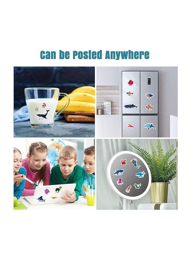 Portable Jelly Stickers Book - Ocean - 33 Reusable Jelly Stickers for Toddler kids girls and boys  - Image 4