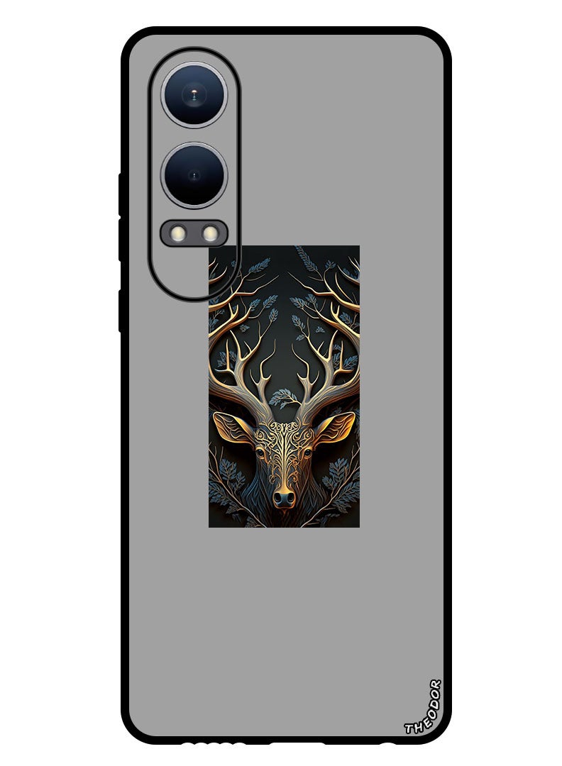 Theodor Protective Case Anti Scratch Shock Proof Bumper Cover For OnePlus Nord CE4 Lite Deer Head - Image 1