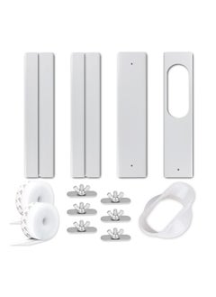 KASTWAVE Portable Air Conditioner Window Kit with 2 3m Seals, Universal Portable Air Window Vent Exhaust Hose, Mobile Air Conditioner Window Damper, AC Ventilation Kit (5.1"/13cm)  - Image 1