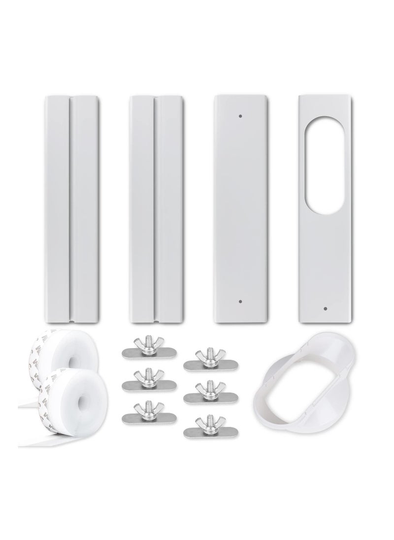 KASTWAVE - Portable Air Conditioner Window Kit with 2 3m Seals, Universal Portable Air Window Vent Exhaust Hose, Mobile Air Conditioner Window Damper, AC Ventilation Kit (5.1"/13cm) - Image 1