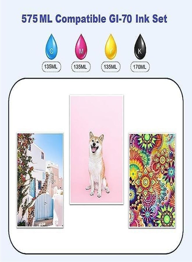 Hynear GI-76 Refill Ink Bottle Suitable for GX3070, GX3072, GX4070 Printers (170ML X 1Bottle/Black + 135ML X 3Bottle/Color) - Image 3