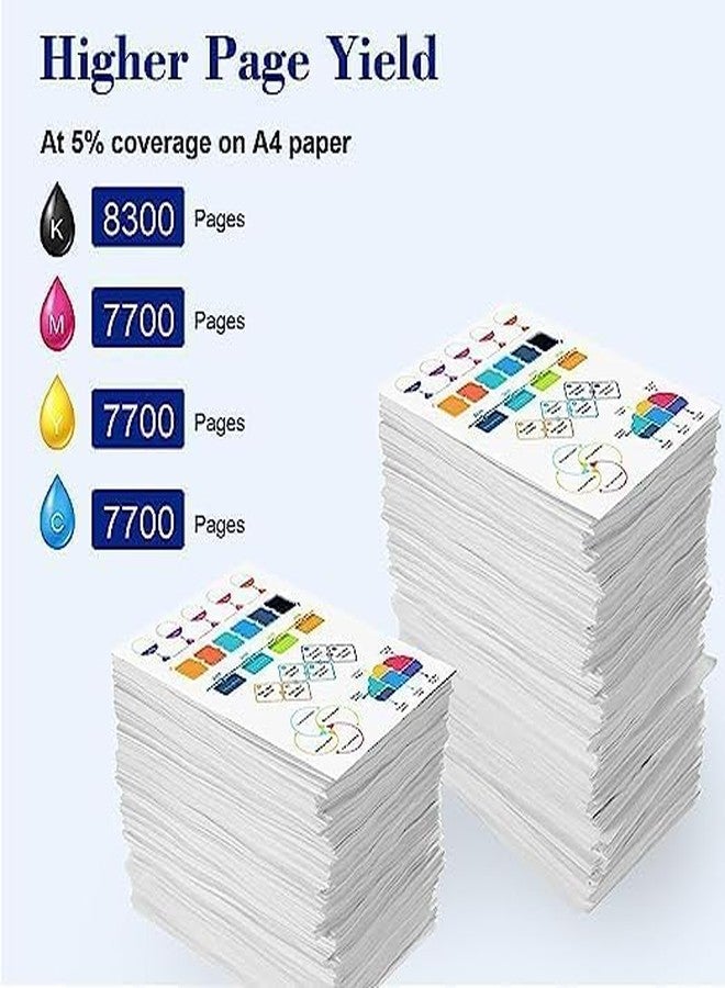 Hynear GI-76 Refill Ink Bottle Suitable for GX3070, GX3072, GX4070 Printers (170ML X 1Bottle/Black + 135ML X 3Bottle/Color) - Image 4