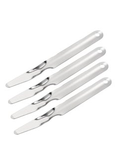 MECCANIXITY Staple Remover Tools, Flat Staplers Puller Stainless Steel For Office Home Business, Silver Pack Of 4  - Image 1