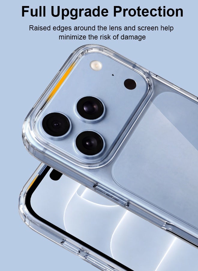 Tersely Crystal Clear Case for iPhone 18 Pro, [Anti-Yellowing] Hard Back Slim Shockproof Bumper Anti-Scratch, Suitable for Wireless Charging - Image 3
