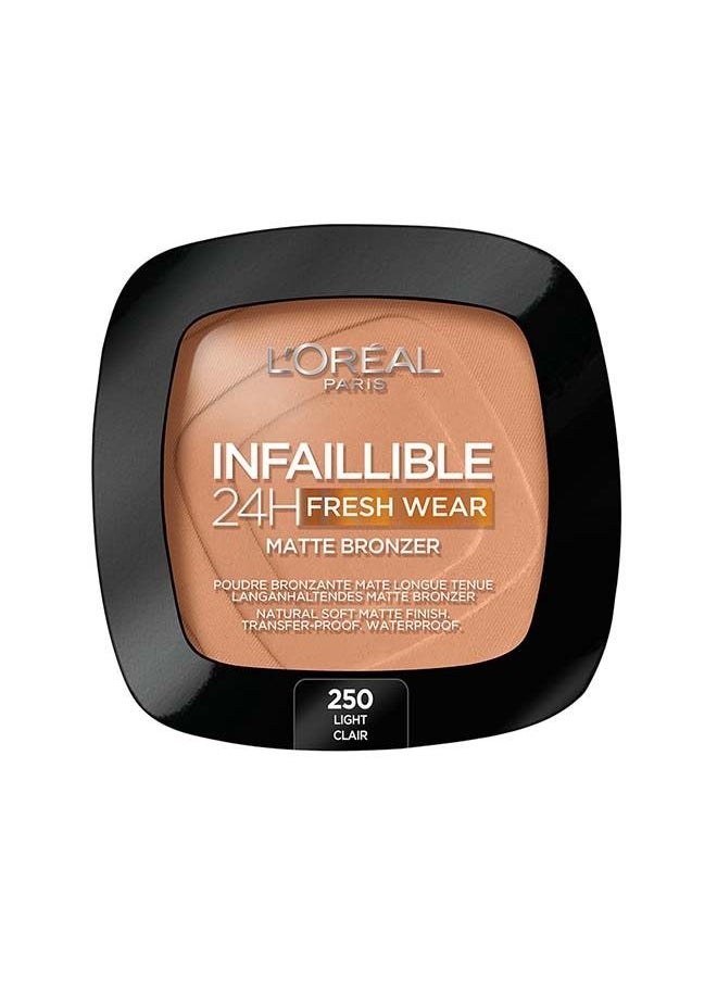 L'OREAL PARIS Infallible 24H Fresh Wear Bronzer 250 Light  - Image 1