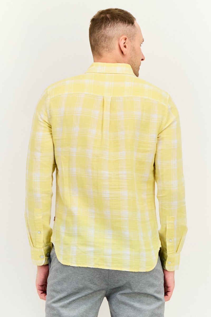 Levi's Men Slim Fit Checkered Long Sleeve Casual Shirts, Multicolor - Image 4
