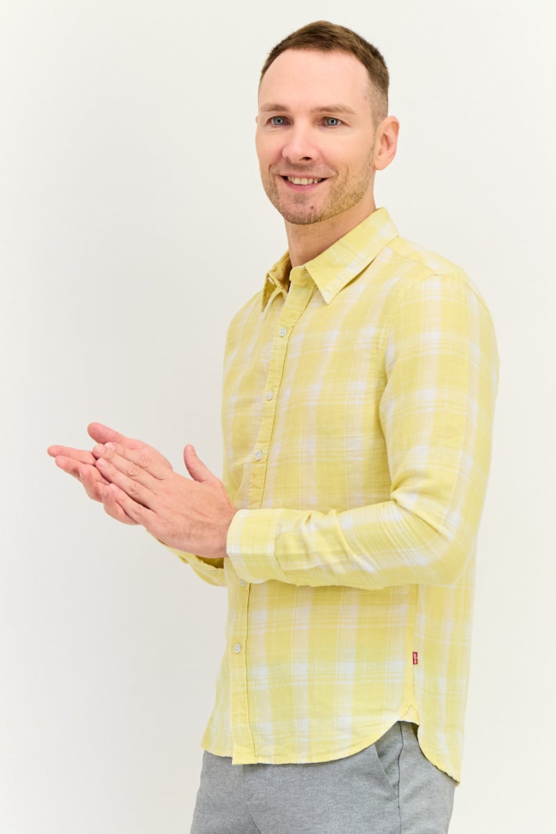 Levi's Men Slim Fit Checkered Long Sleeve Casual Shirts, Multicolor - Image 2