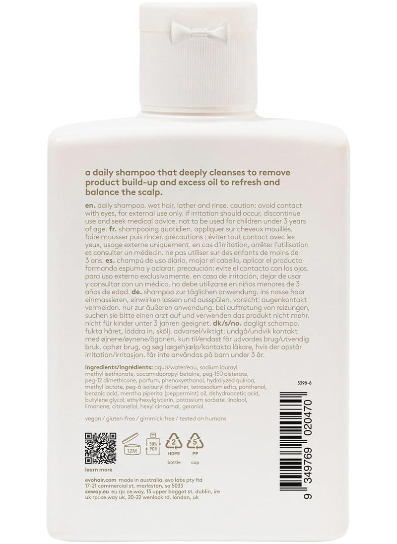 EVO Normal Persons Daily Shampoo, Deep Cleansing Shampoo for Normal & Oily Hair, Cleansing Shampoo Removes Residues from Hair, 300 ml  - Image 5