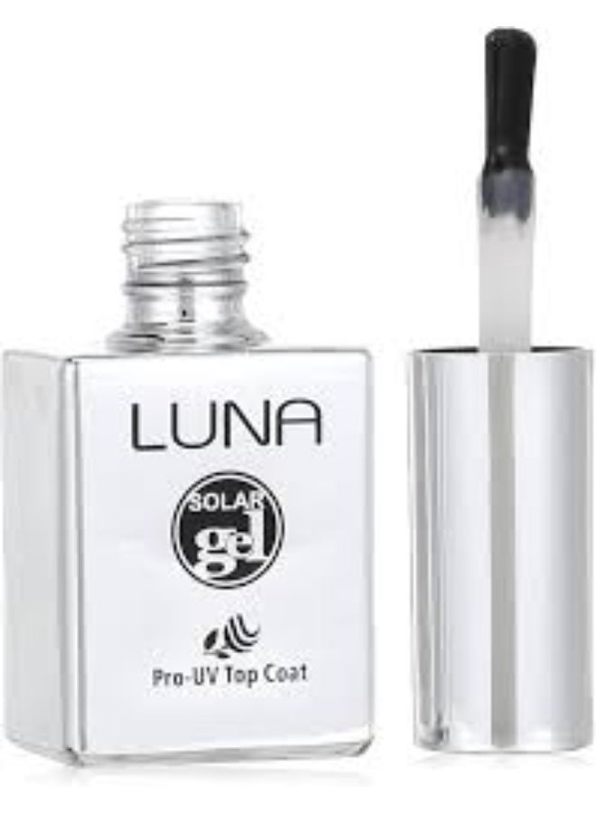 Luna Solar UV Gel Top Coat, 10 ml, Clear