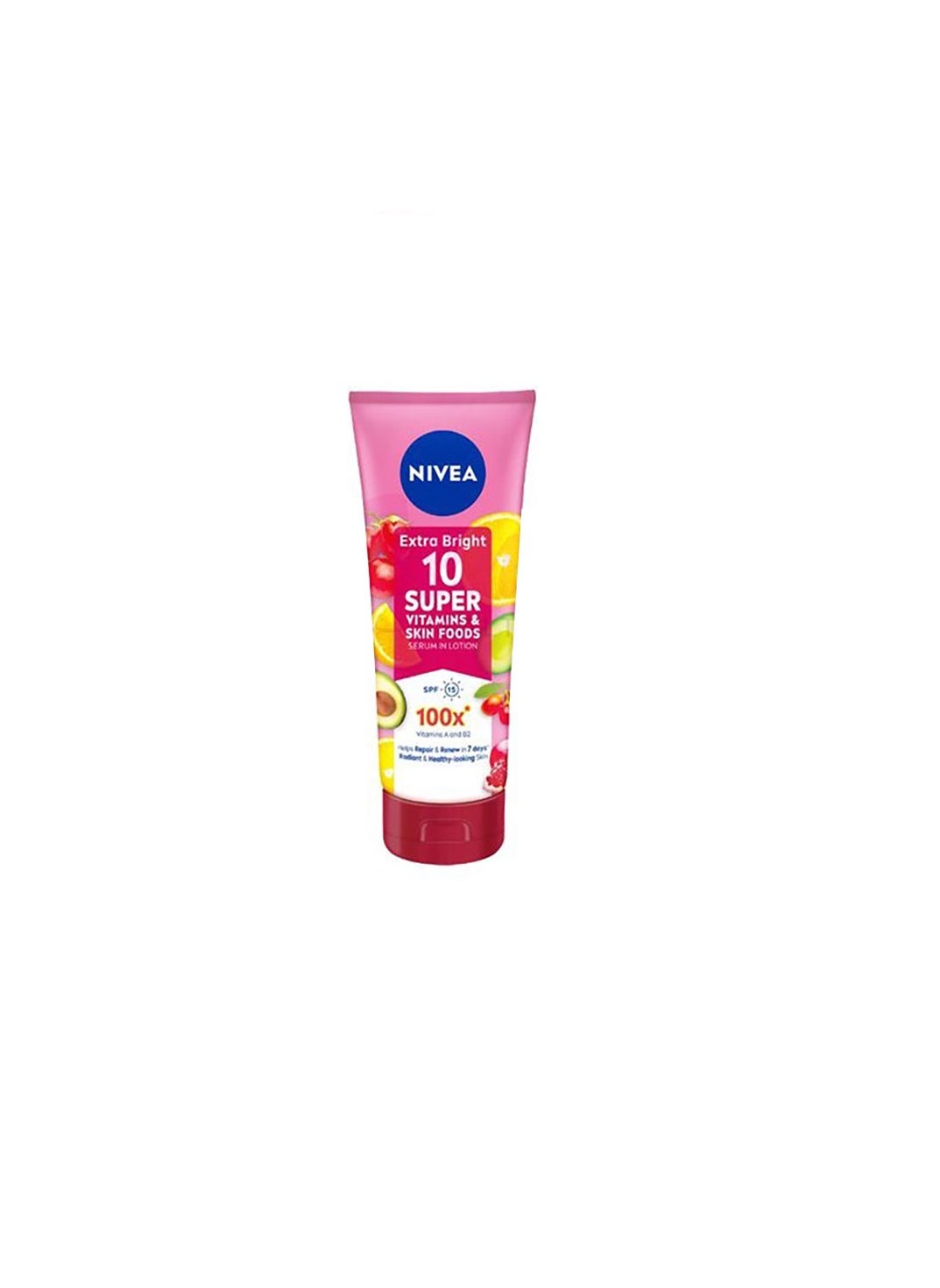 Nivea Nivea Extra Bright 10 Super Vitamins & Skin Food Serum In Lotion  180ml | Best Price KSA | Riyadh, Jeddah