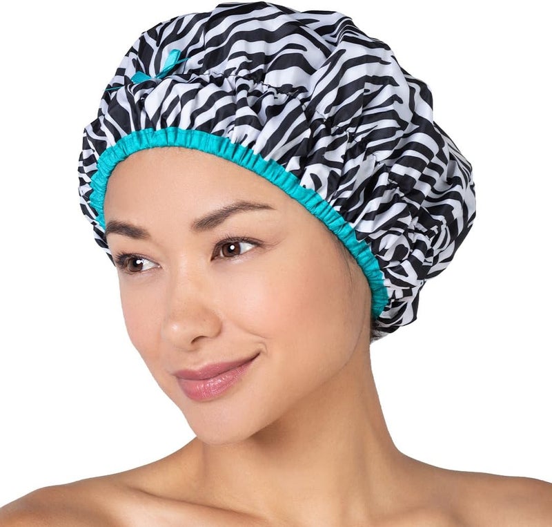 Betty Dain Fashionista Shower Cap - Sassy Stripes - Image 2