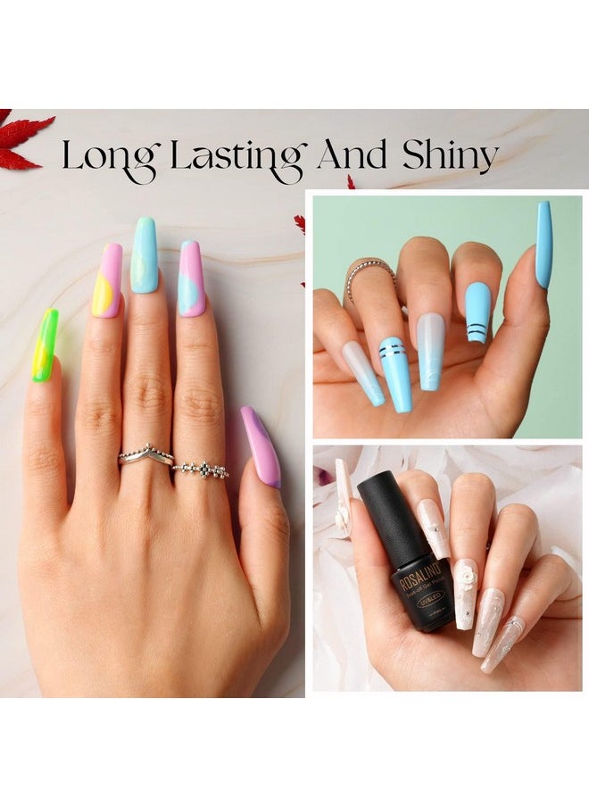 Rosalind - 38Pcs Gel Nail Polish Set 35 Colors Gel Polish Set With Base Coat And Glossy & Matte Gel Top Coat Gel Nail Polish Starter Set Pink Red Green Blue Gel Nail Art Gifts For Women - Image 1