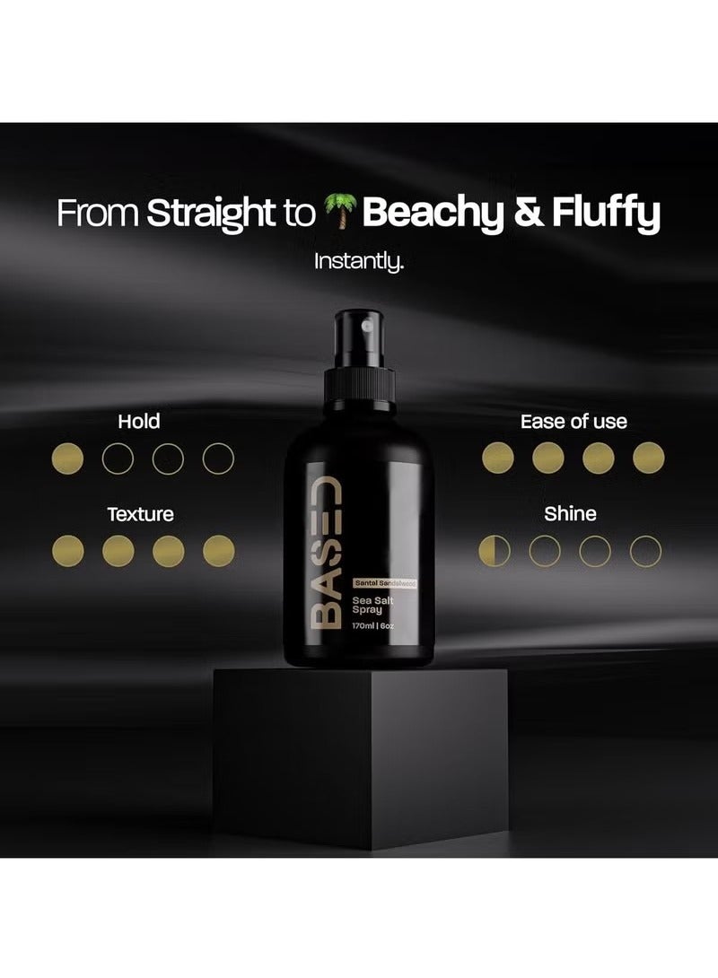 Based Bodyworks Sea Salt Spray, Natural Finish Sea Salt Spray for Hair, Gives Volume and Texture, Enriched with Seaweed and Vitamin B5, Lightweight and Non-Greasy, Paraben Free - Image 2