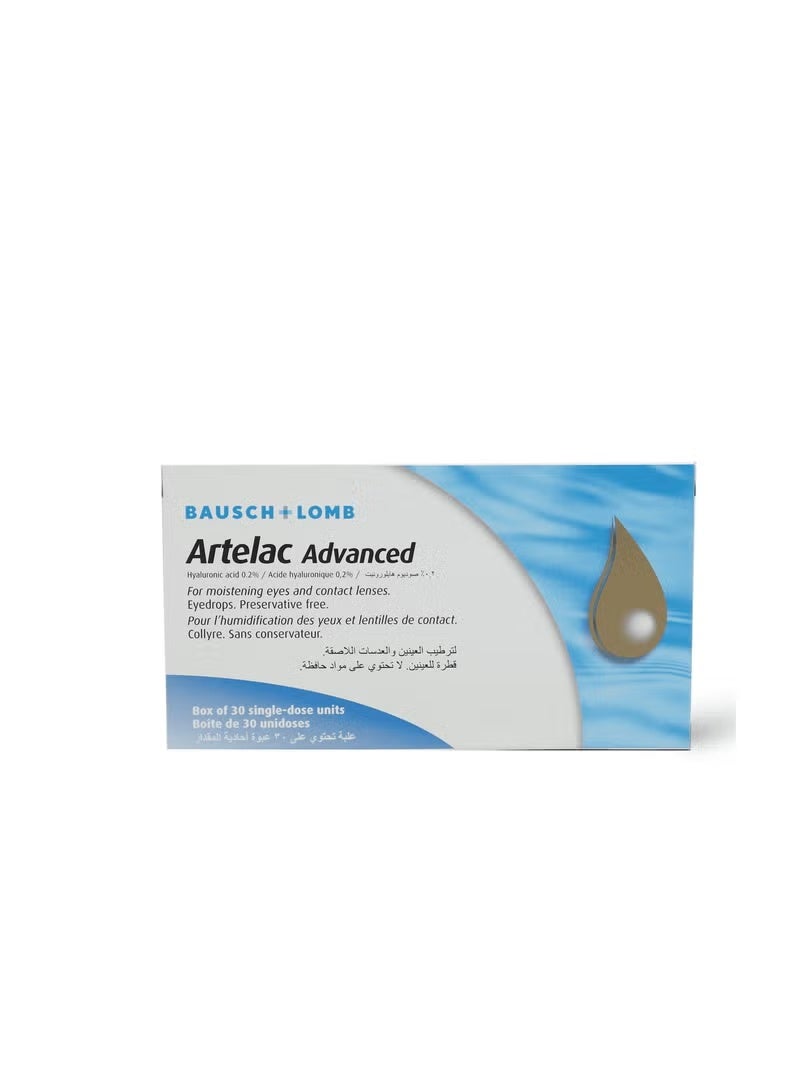 Artelac Advanced 0.2% Eye Drops 30 Dose - Image 1