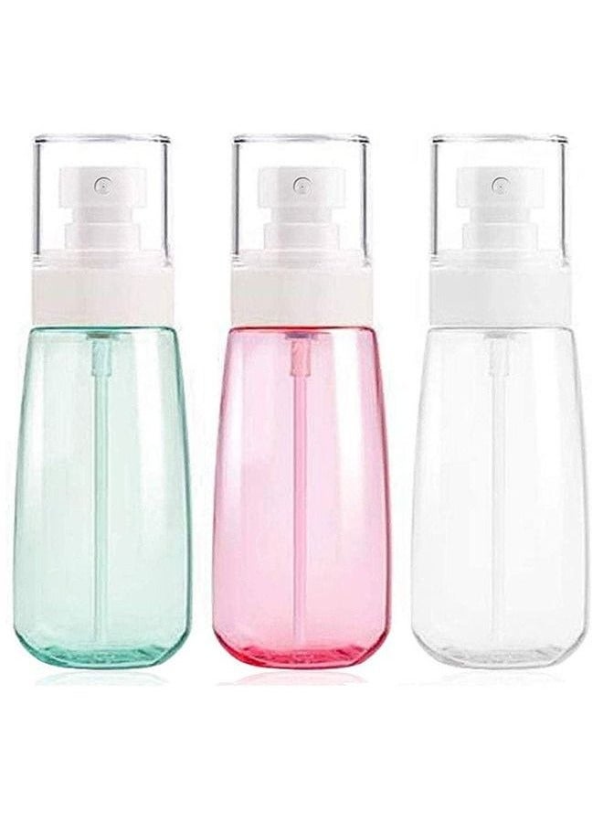 3 Color Fine Mist Spray Bottle 100ml Empty Cosmetic Refillable Travel Containers Plastic Hair Spray Bottle Sprayer  - Image 1
