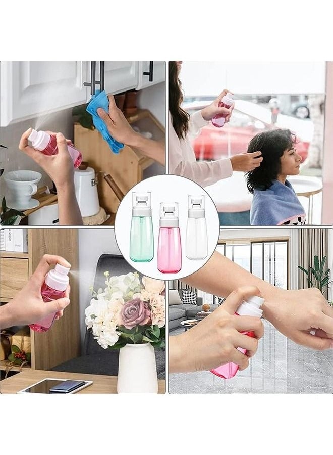 3 Color Fine Mist Spray Bottle 100ml Empty Cosmetic Refillable Travel Containers Plastic Hair Spray Bottle Sprayer  - Image 5