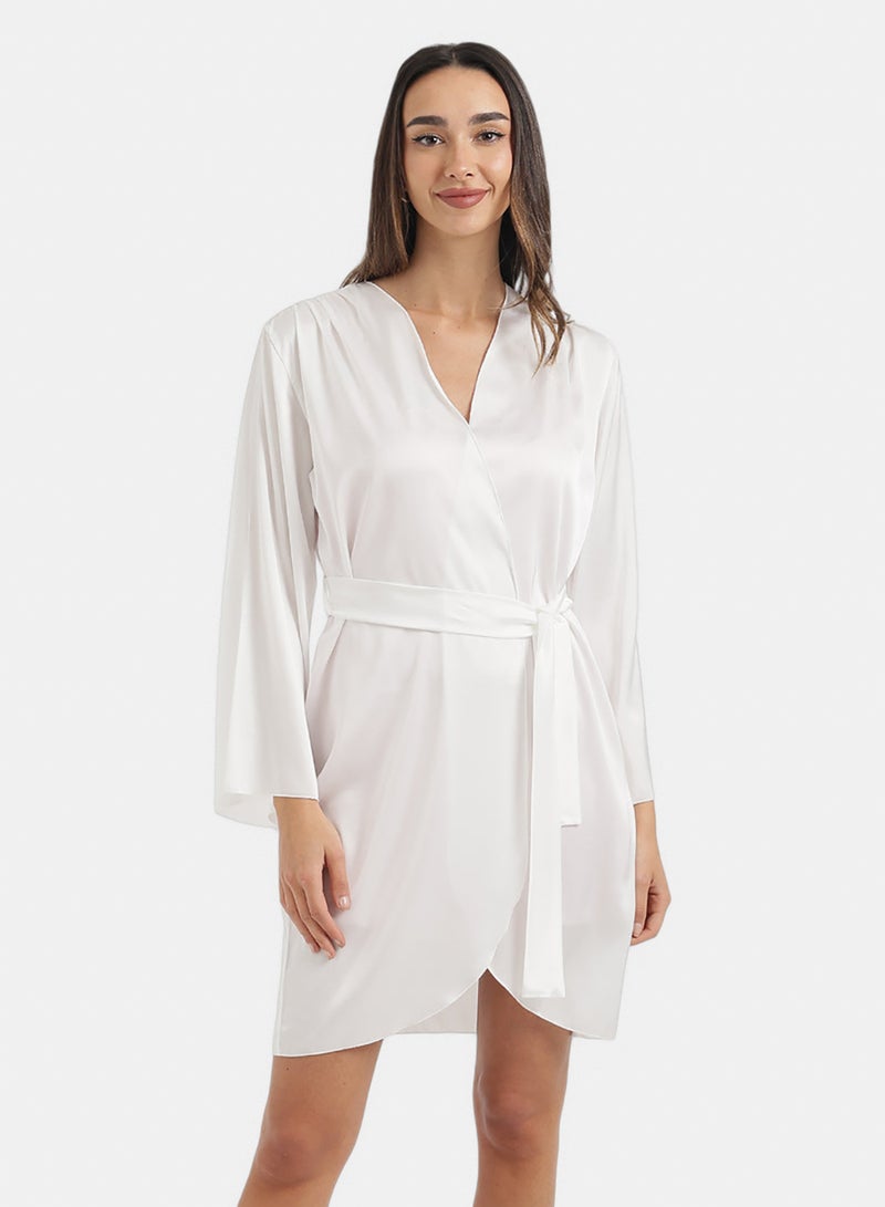 Carina V-Neck Asymmetrical Robe - Image 1