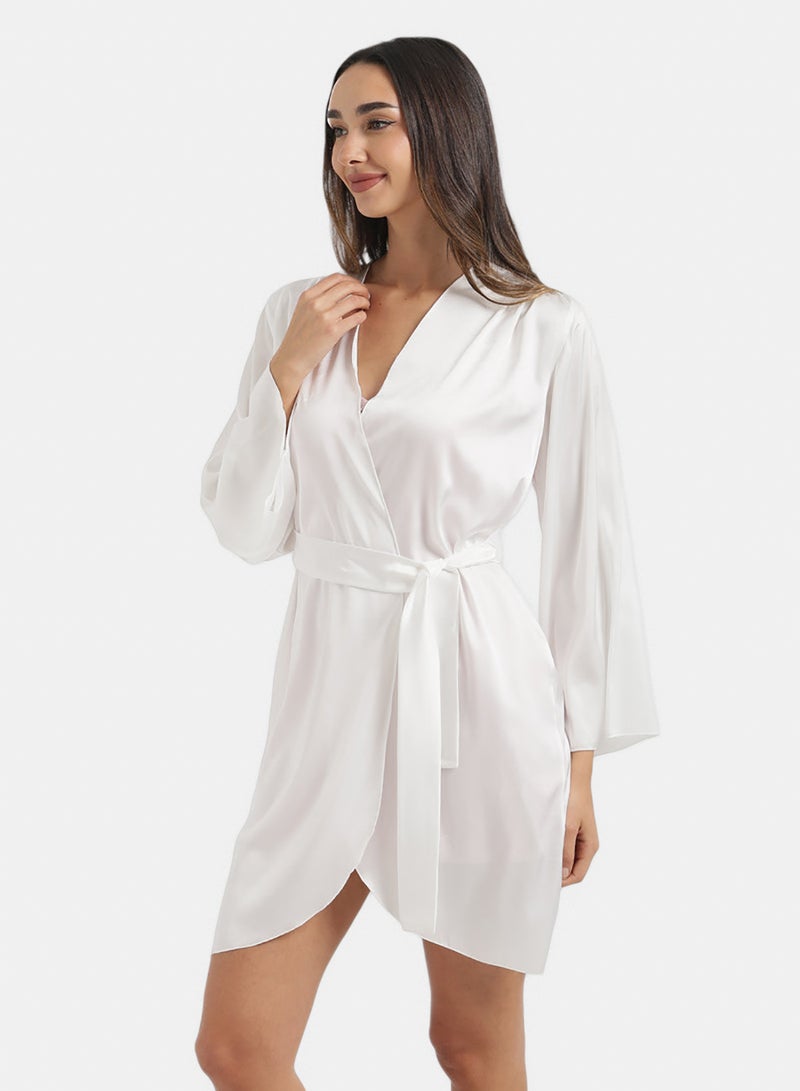 Carina V-Neck Asymmetrical Robe - Image 2