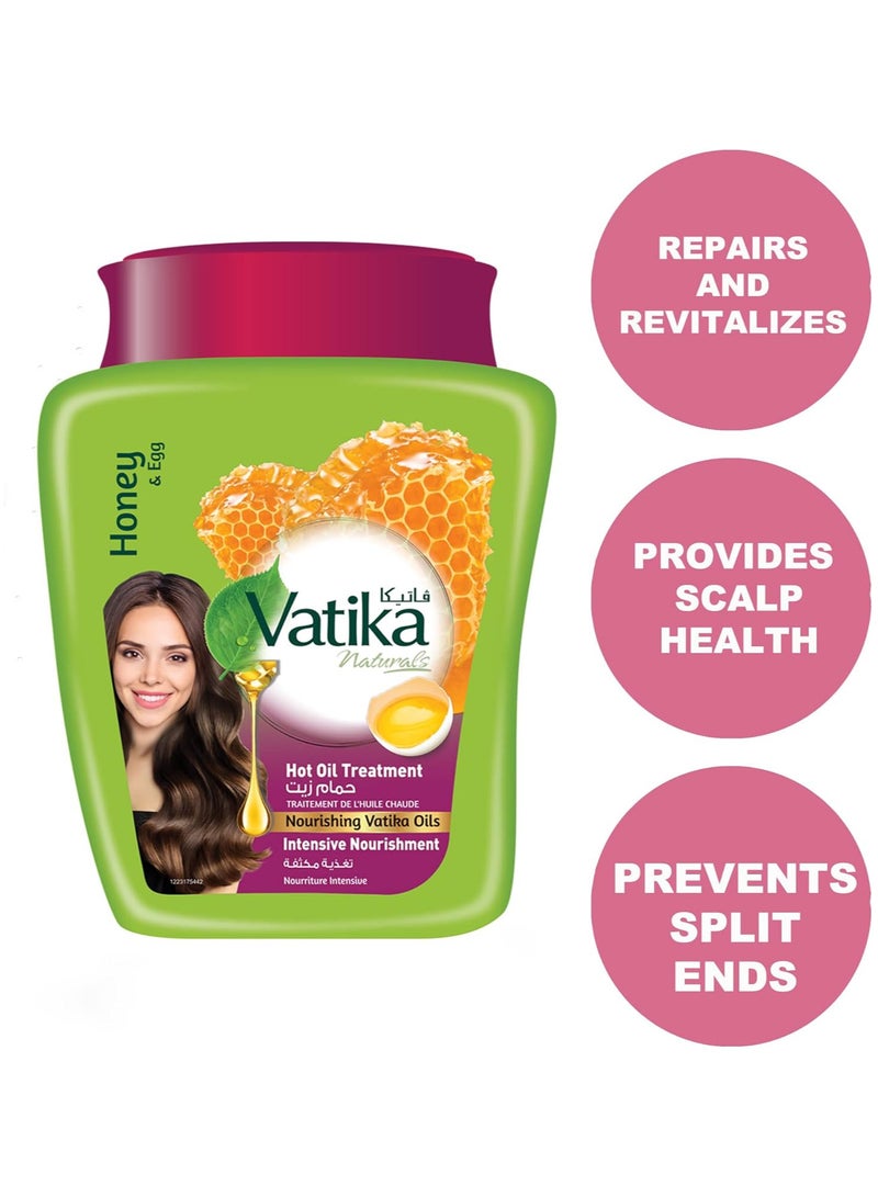 VATIKA Hot Oil Treatment with Honey and Egg 1kg - Image 2