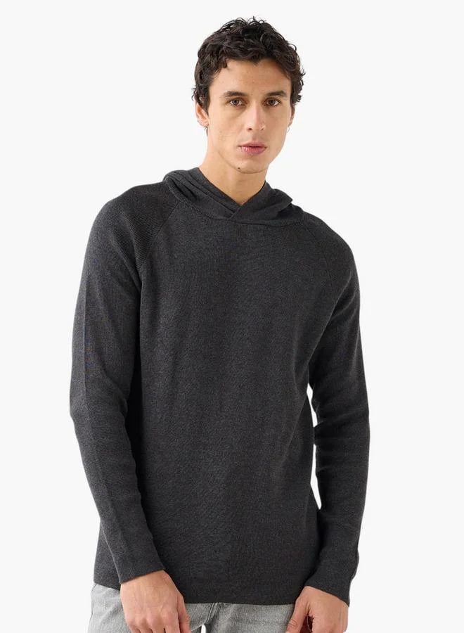 سبلاش فيڤ Men Hooded Neck Knitted Sweater