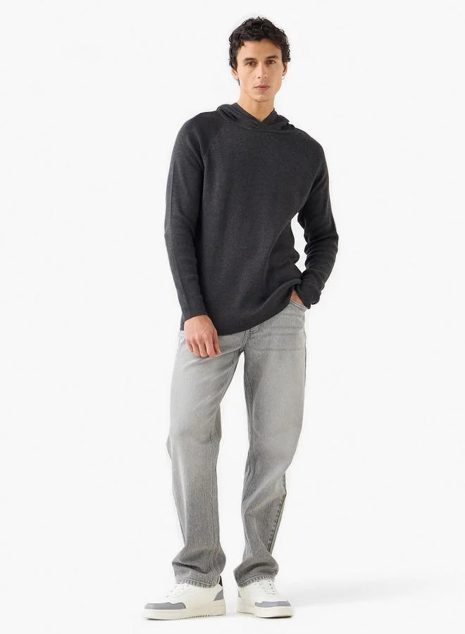 سبلاش فيڤ Men Hooded Neck Knitted Sweater