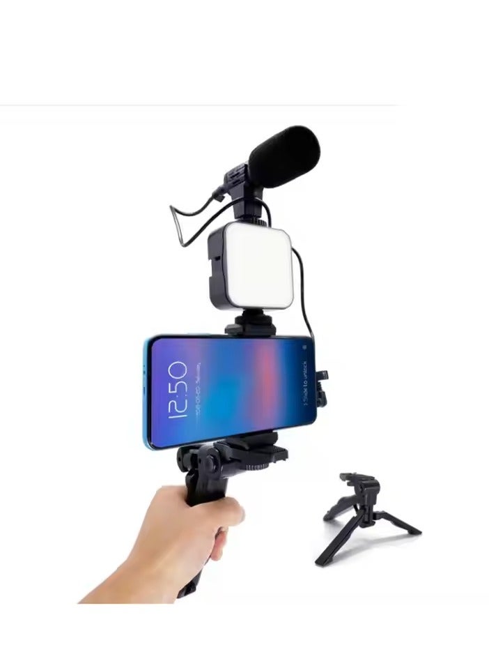 Professional Video Studio Kit for Smartphones and Cameras with Microphone, LED Light, and Starter Kit Compatible with YouTube, TikTok, and Content Creators  - Image 3