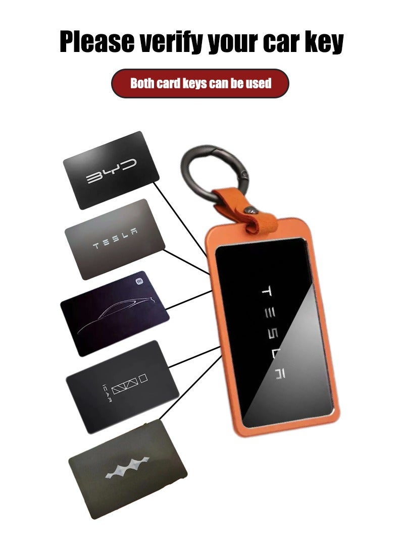 Car key card package, aluminum alloy protective sleeve, all-inclusive anti-slip and fall-resistant high-end, suitable for most car models. - Image 2