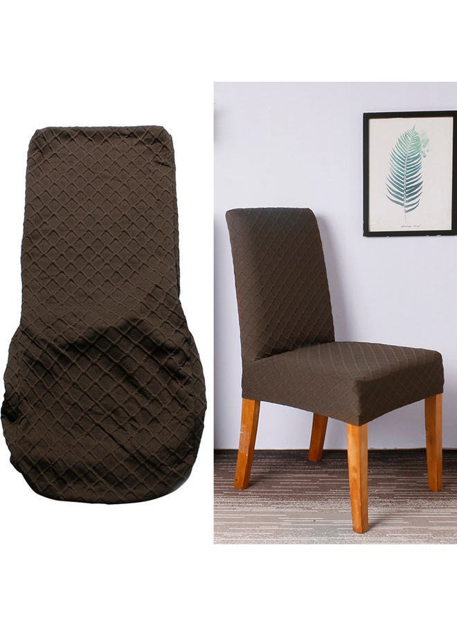 NIBEMINENT 4-Piece Dining Chair Covers Canvas brown 12.00x1.00x12.00cm  - Image 3