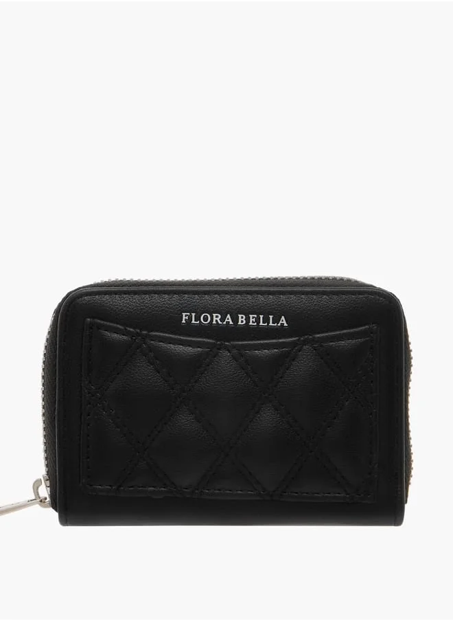 Flora Bella By Shoexpress Womens Quilted Zip Around Wallet