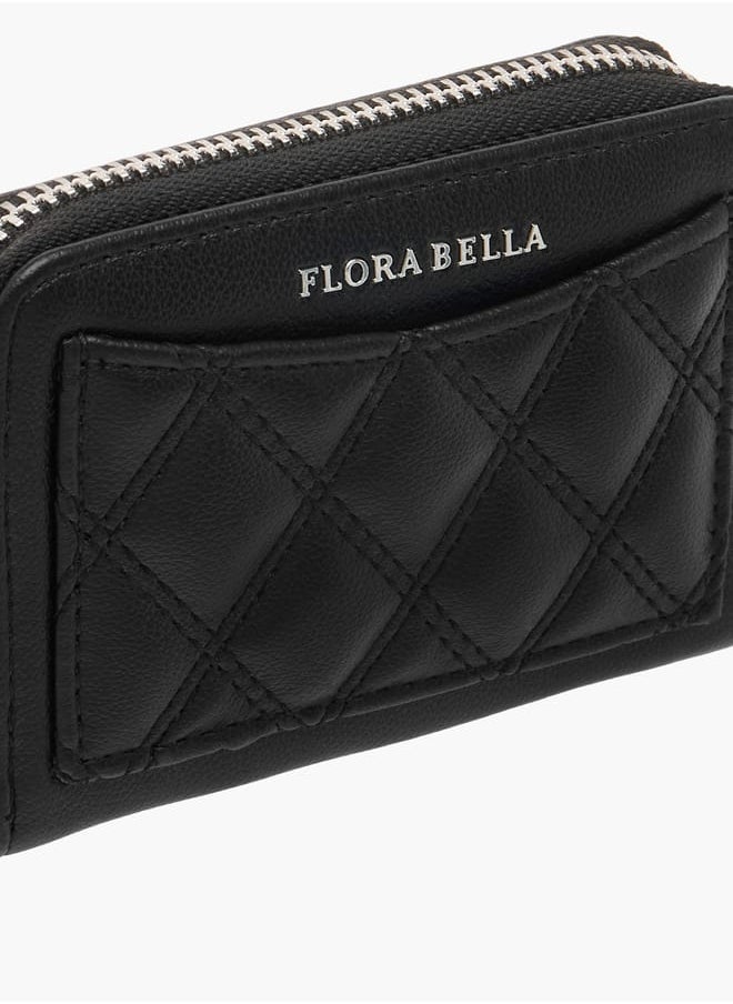 Flora Bella By Shoexpress Womens Quilted Zip Around Wallet  - Image 3