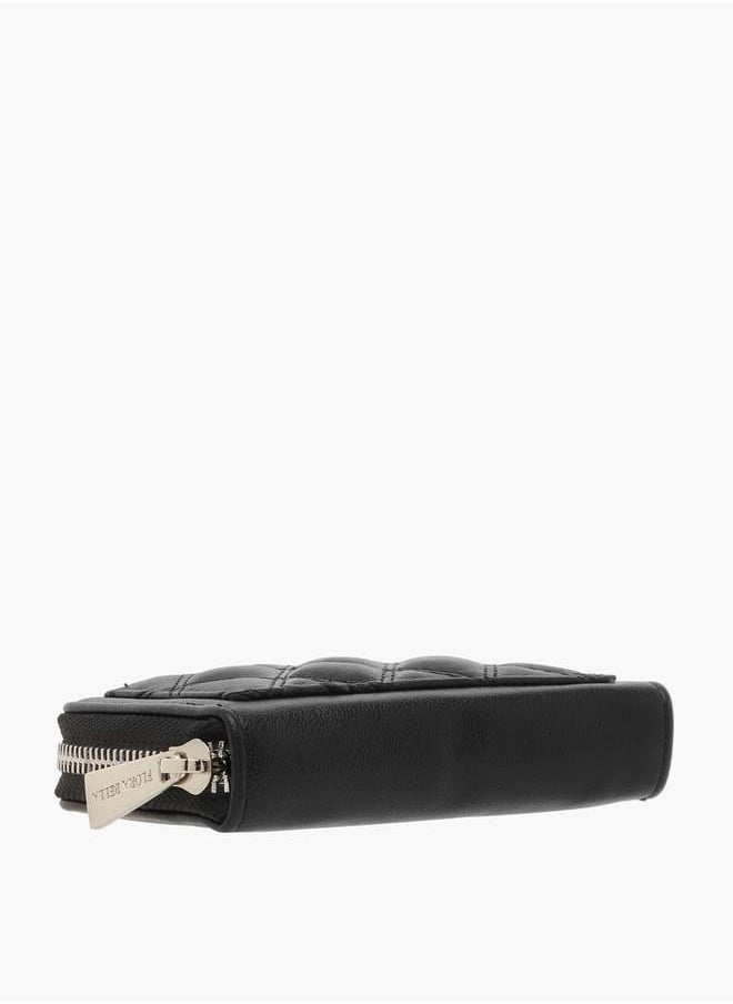 Flora Bella By Shoexpress Womens Quilted Zip Around Wallet  - Image 4