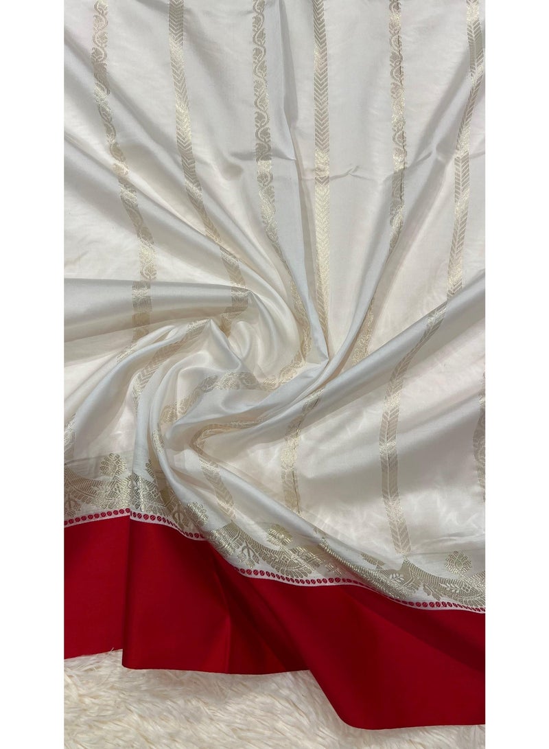 ساري بناراسي شبه حرير - Image 2