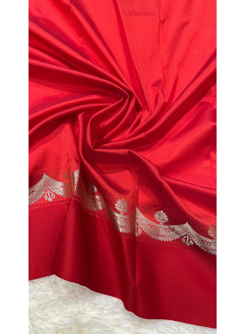 ساري بناراسي شبه حرير - Image 4