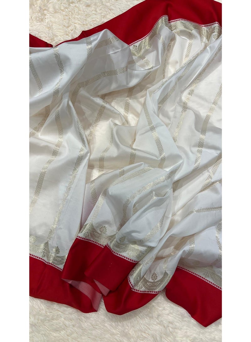 ساري بناراسي شبه حرير - Image 3