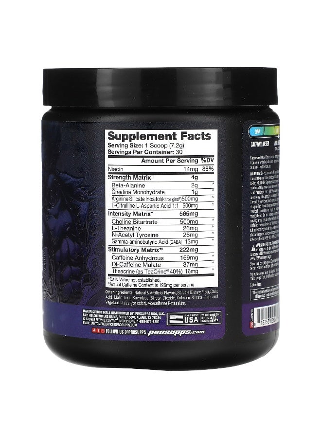 PRO SUPPS ProSupps, Mr. Hyde, Signature Sustained Energy Pre-Workout, Blue Razz, 7.6 oz (216 g) (Packaging may vary) - Image 2