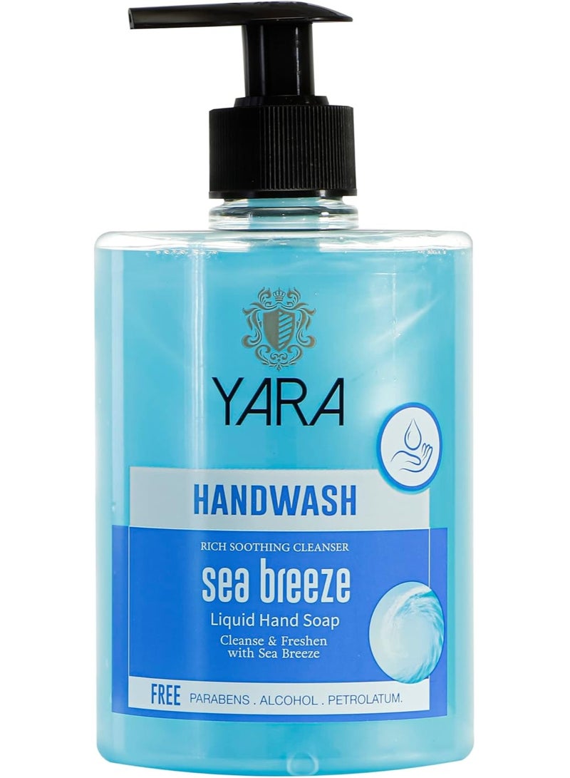 صابون سائل لليدين من يارا، للرجال والنساء، رائحة نسيم البحر 500مل