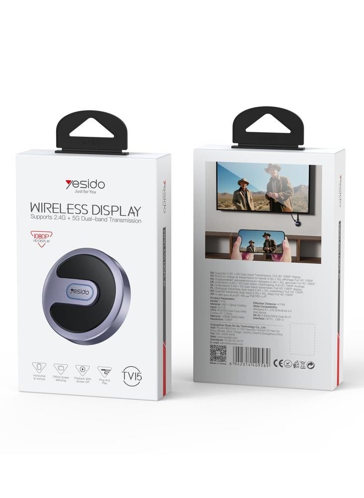 OTTAL - Adapter - Plug & Play Portable Wireless Adapter for Streaming Video & Audio to HDTV, Projector, Monitor from Laptop, PC, Smartphone - Image 1