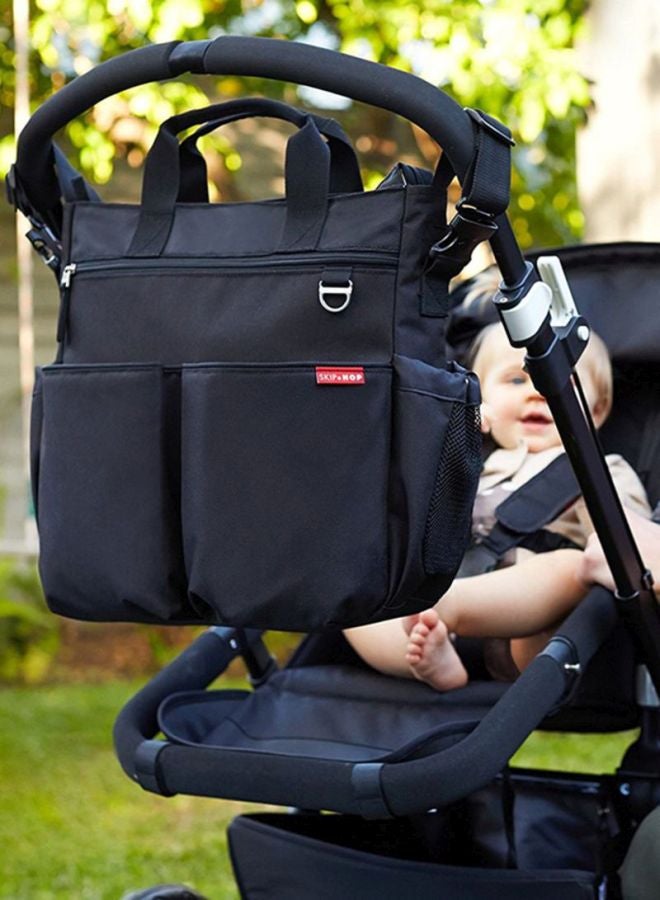 Skip Hop Pack Of 1 Duo Signature Diaper Bag 13X6X14 Inch - Black - Image 3