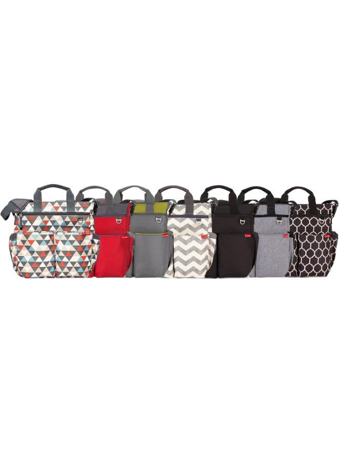Skip Hop Duo Signature Diaper Bag Backpack With Changing Pad & Stroller Attachment - Black