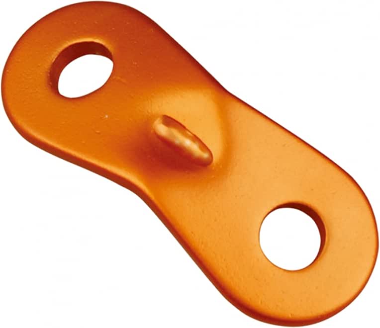AceCamp 9101 2-Hole Aluminum Guy Line Adjusters (10 Piece), Orange - Image 1