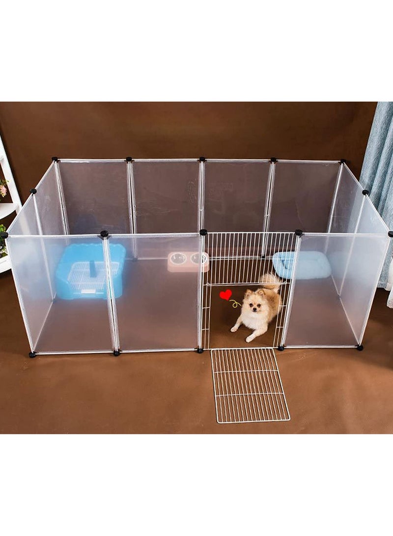 DubaiGallery DIY Large Cat Villa Home Pet Cage Anti-skip Cat Fence Plastic Home Cage - Image 1