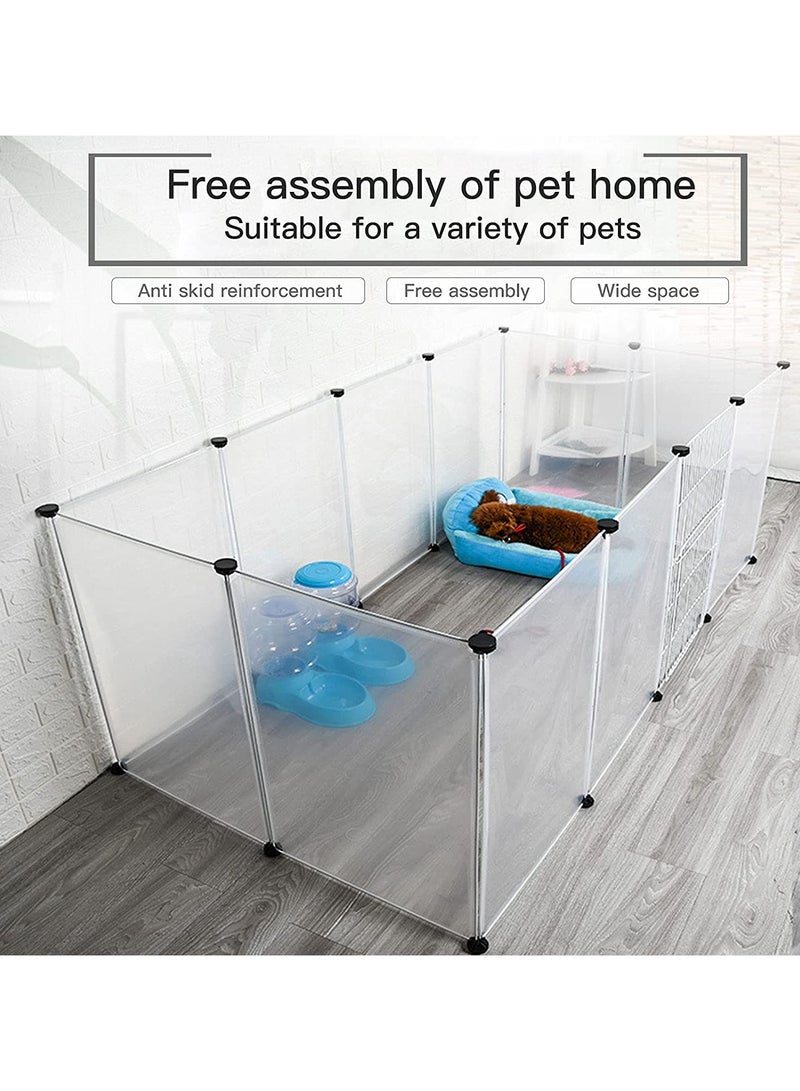 DubaiGallery DIY Large Cat Villa Home Pet Cage Anti-skip Cat Fence Plastic Home Cage - Image 4